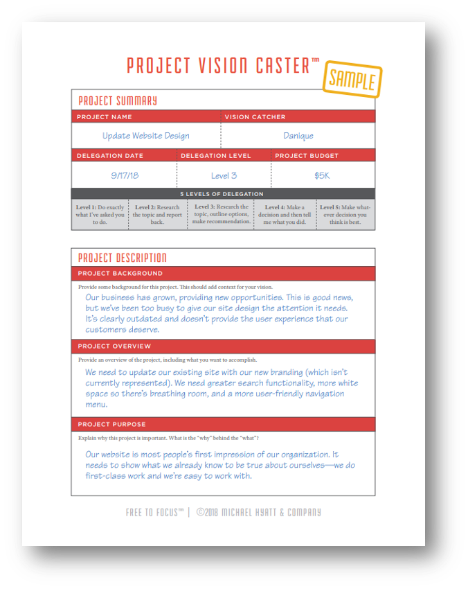 Exercise: Project Vision Caster Exercise: Project Vision Caster