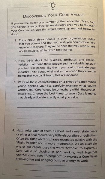Discovering your core values Discovering your core values